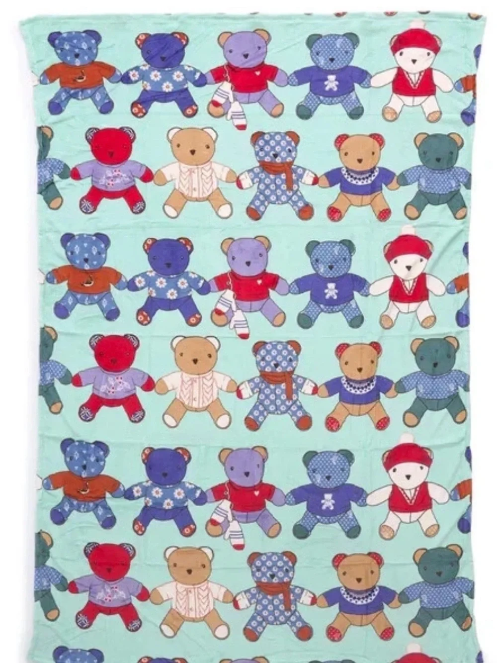 Vera Bradley Toasty Teddies Essential Throw